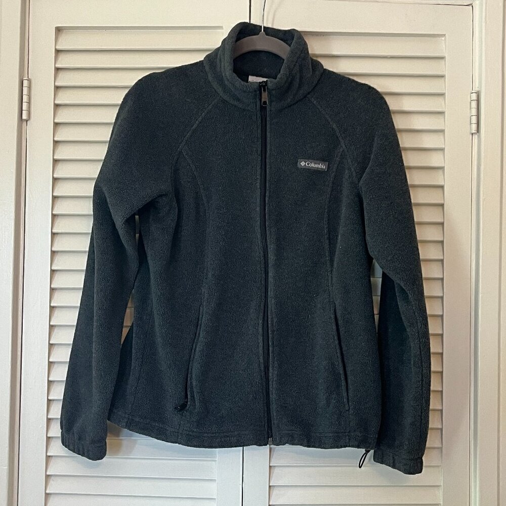 Columbia men's fleece jacket medium grey full zip